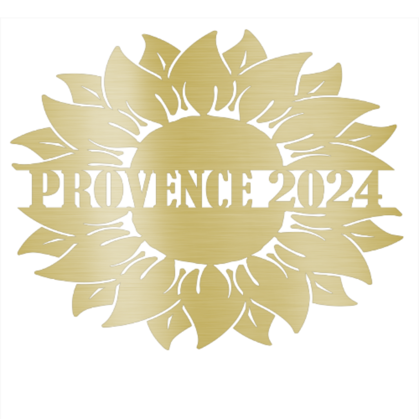 Personalized Sunflower Provence Custom Steel Wall Decor