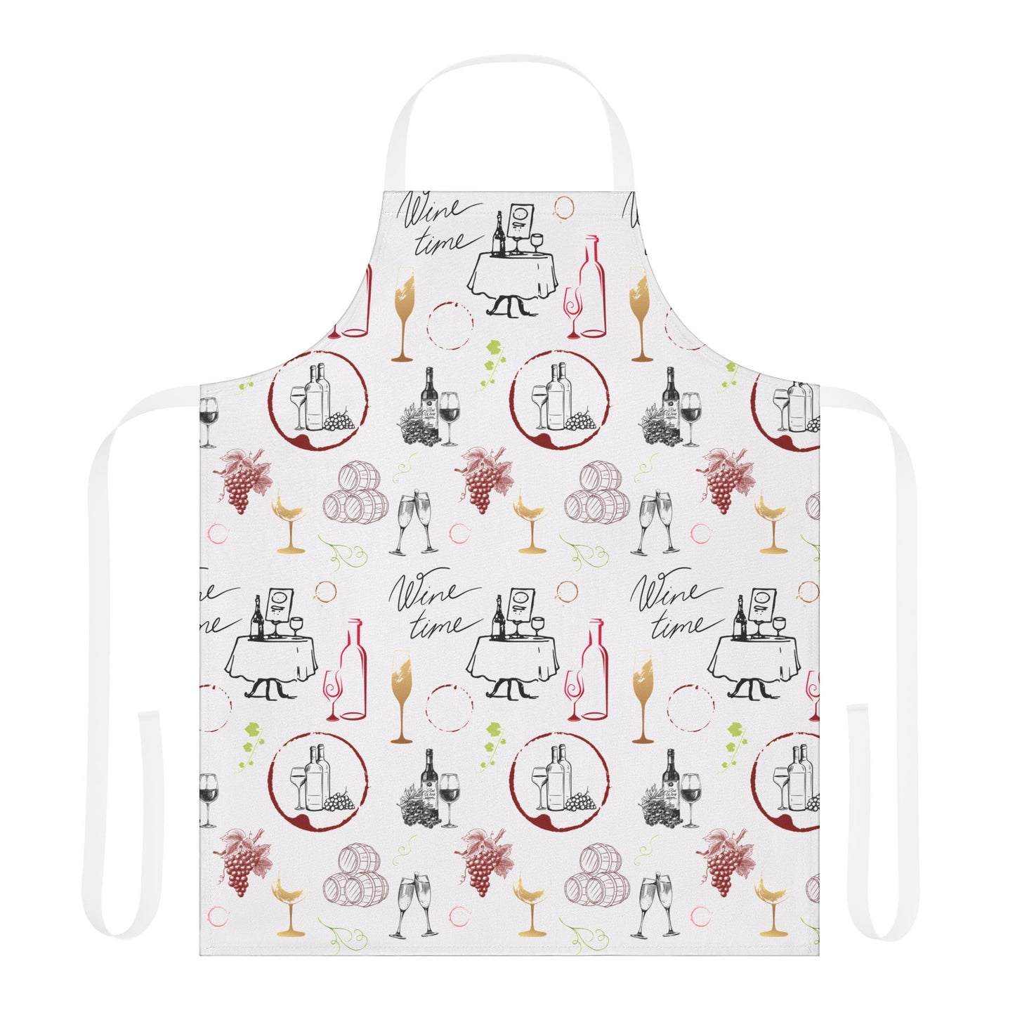 Wine Time Kitchen Apron