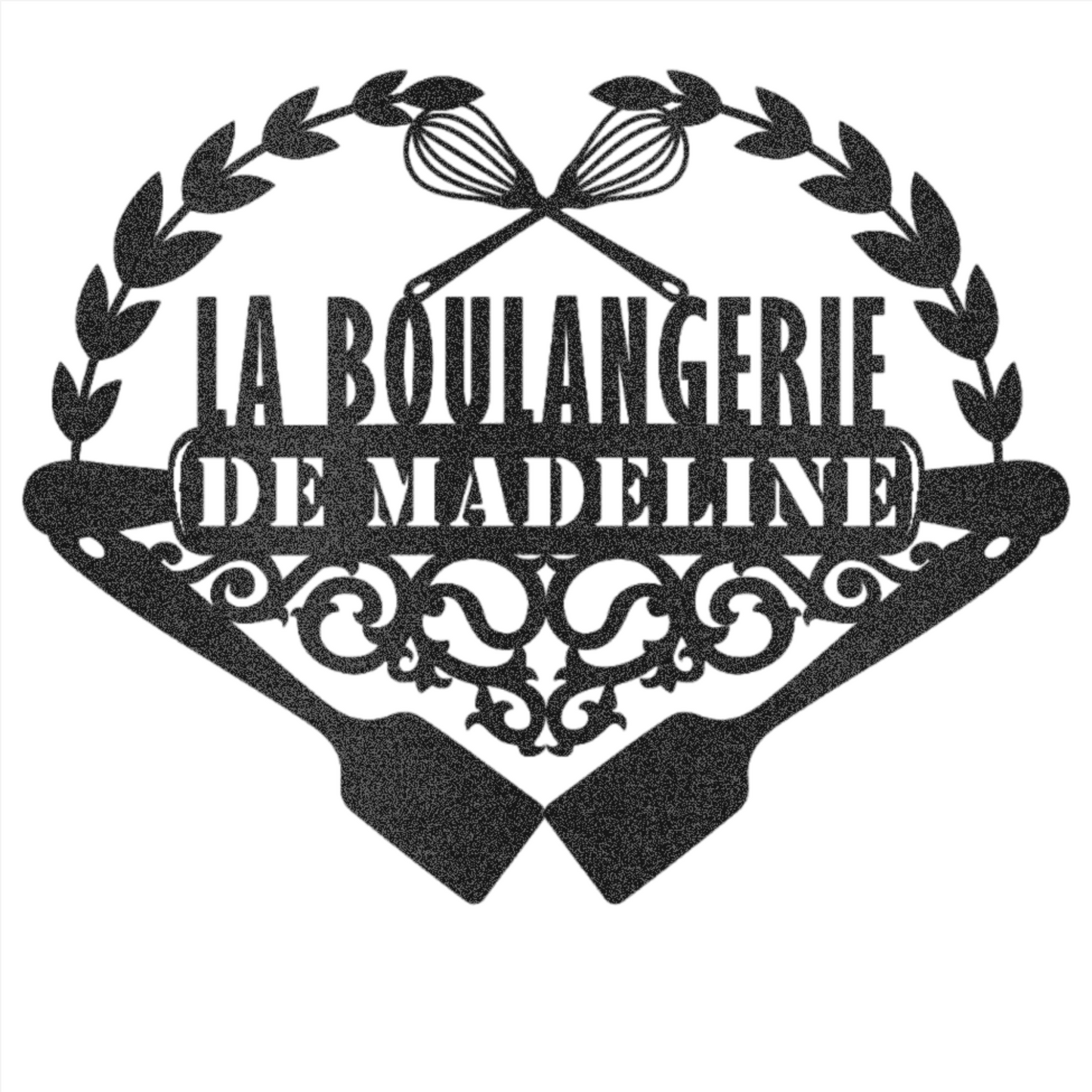 Personalized La Boulangerie (The Bakery) Sign Steel Wall Decor