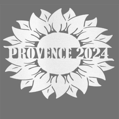 Personalized Sunflower Provence Custom Steel Wall Decor