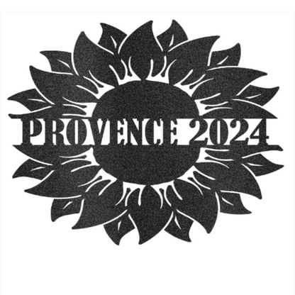 Personalized Sunflower Provence Custom Steel Wall Decor