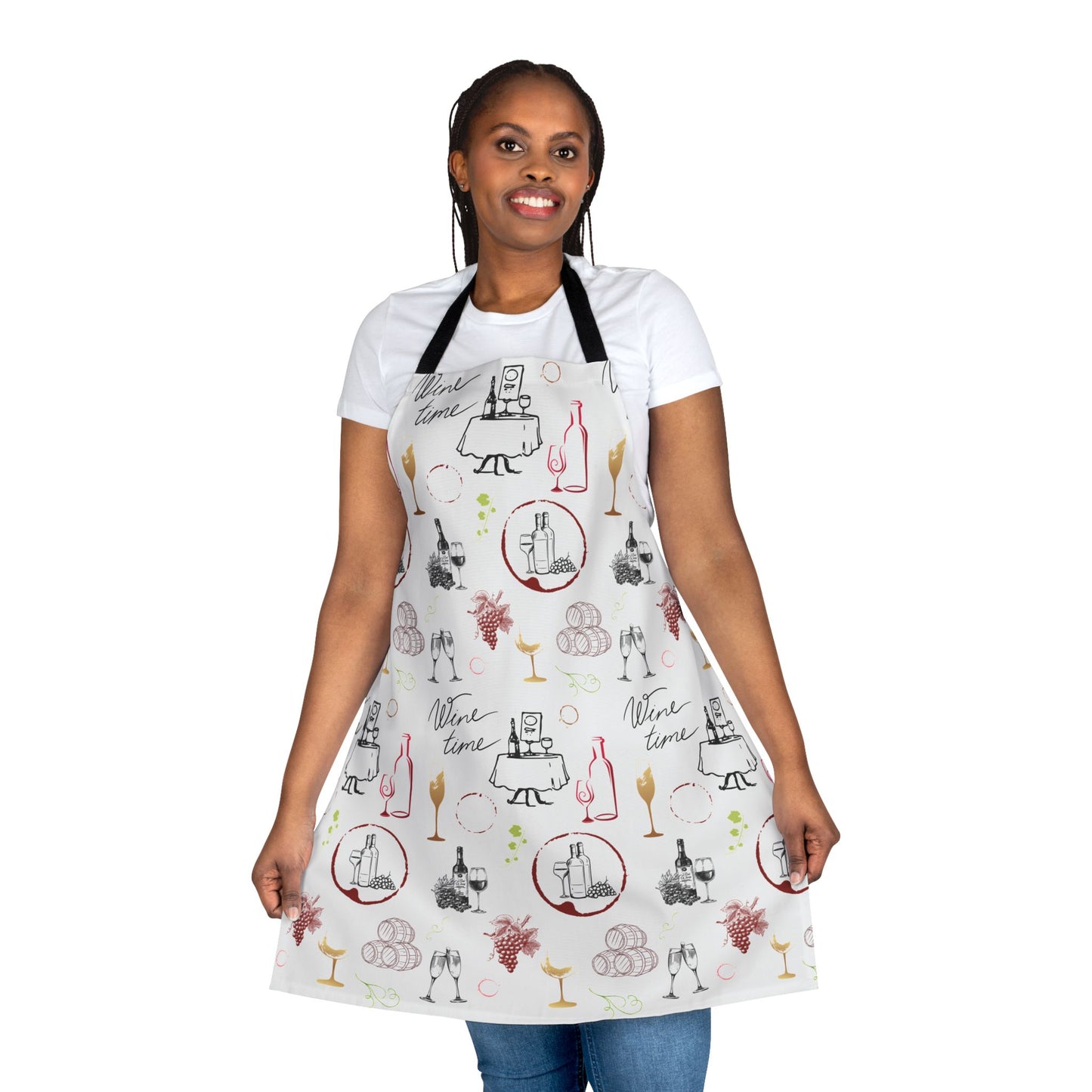 Wine Time Kitchen Apron