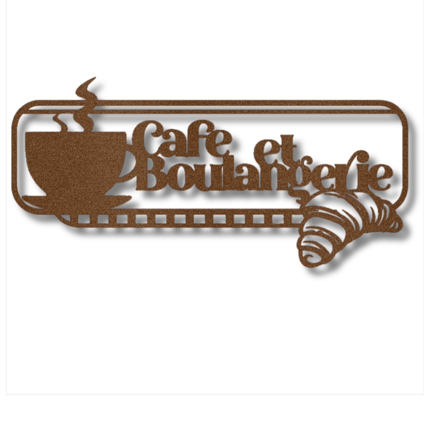 Café et Boulangerie Steel Wall Decor