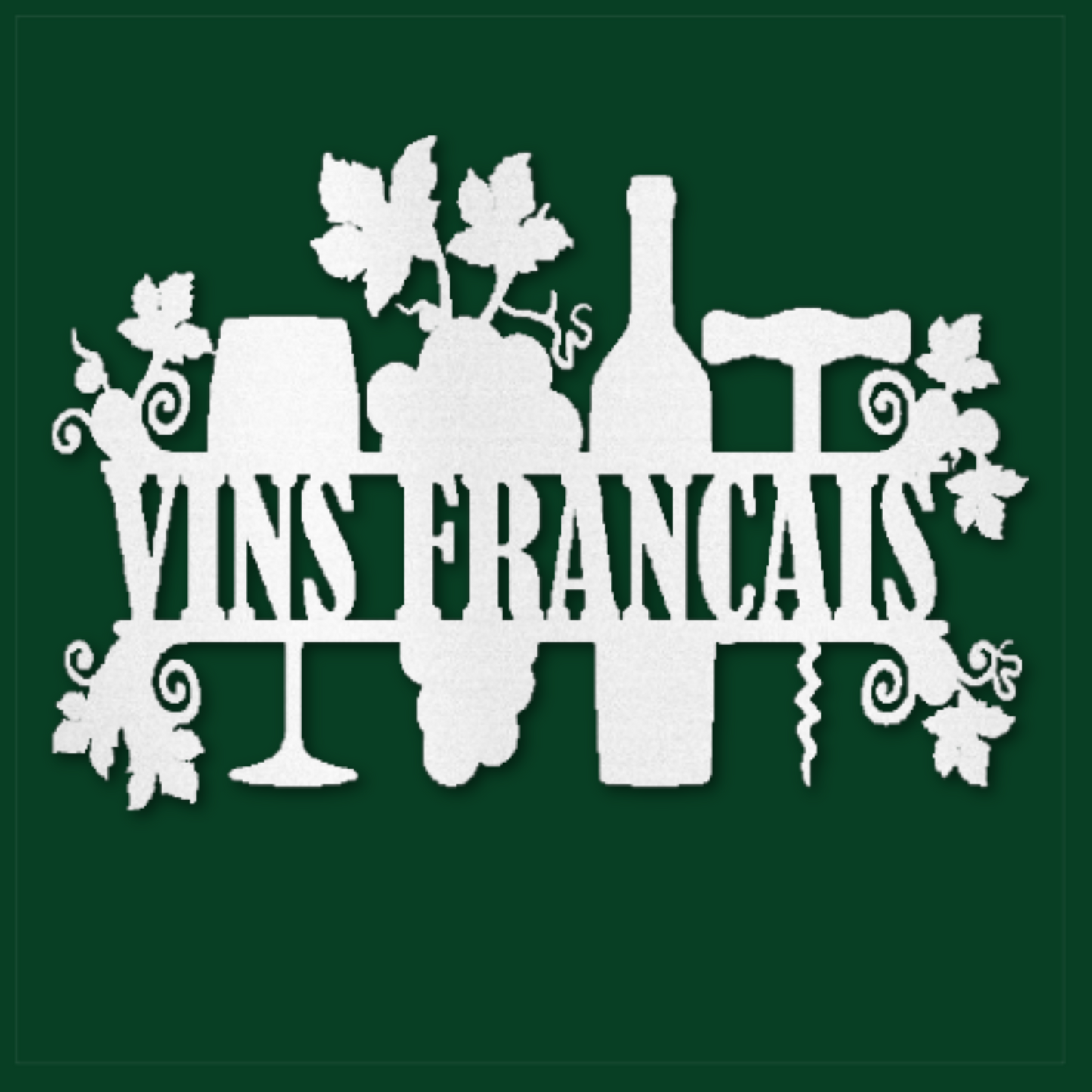 Vins Francaise (French Wines) Steel Wall Decor