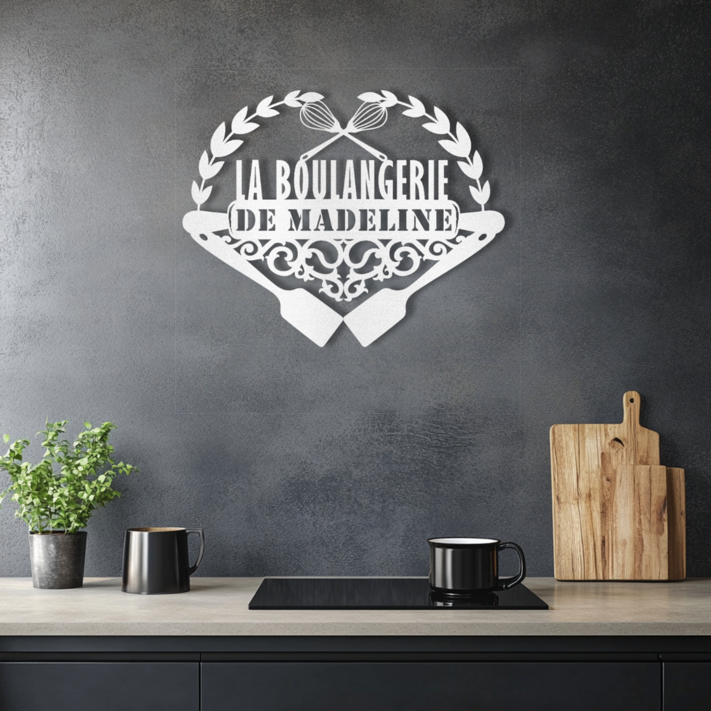 Personalized La Boulangerie (The Bakery) Sign Steel Wall Decor