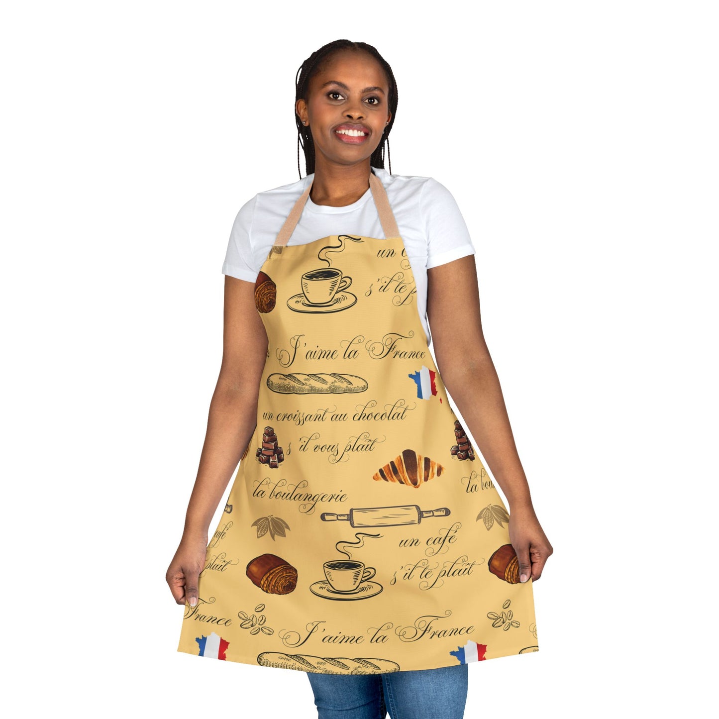 i love wine kitchen apron