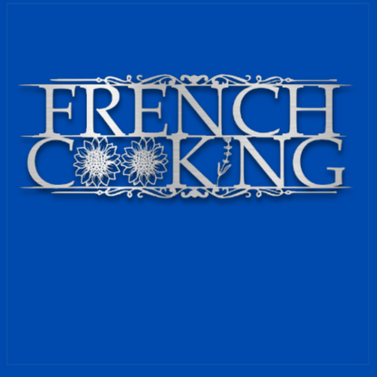 French Cooking Steel Wall Decor