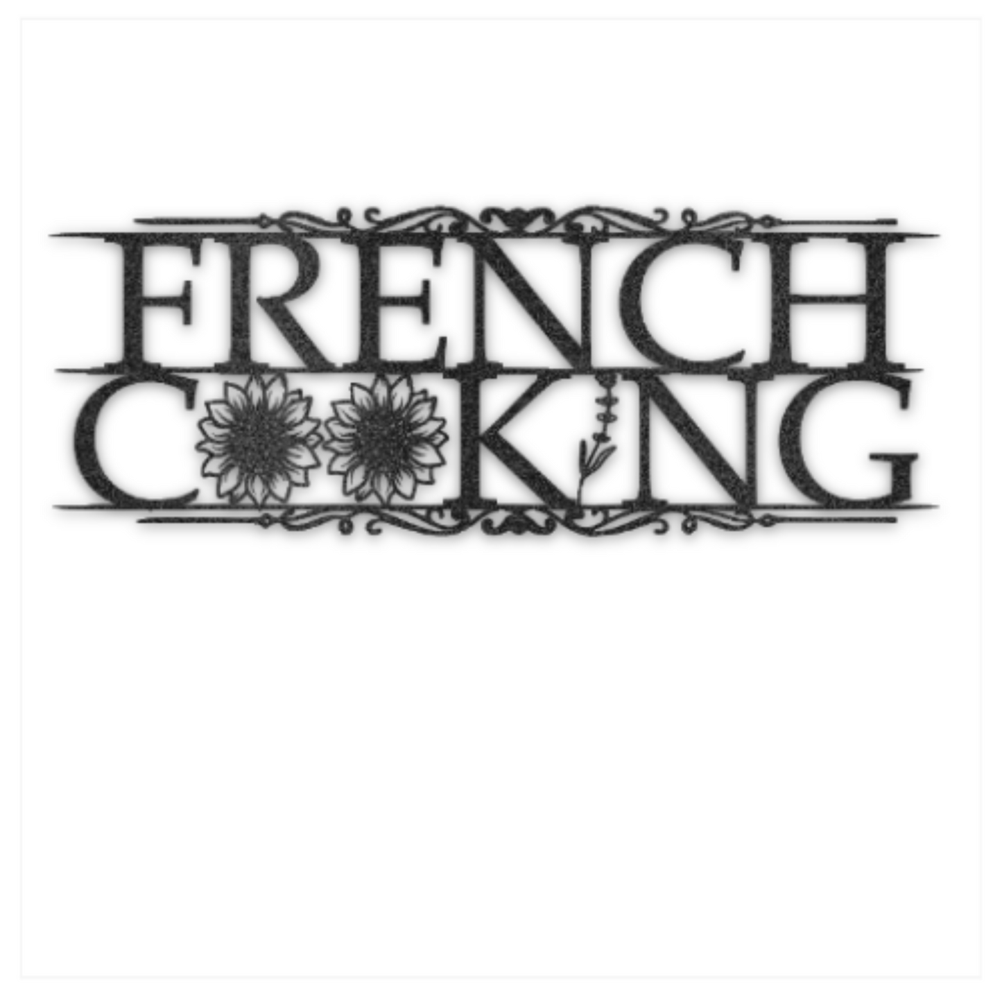 French Cooking Steel Wall Decor