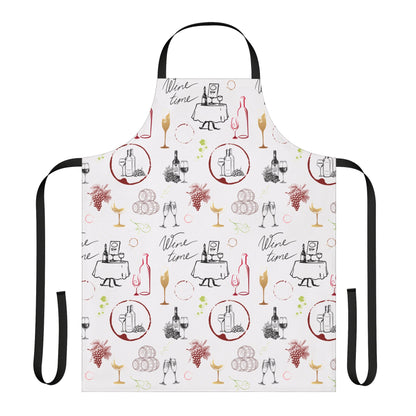 Wine Time Kitchen Apron