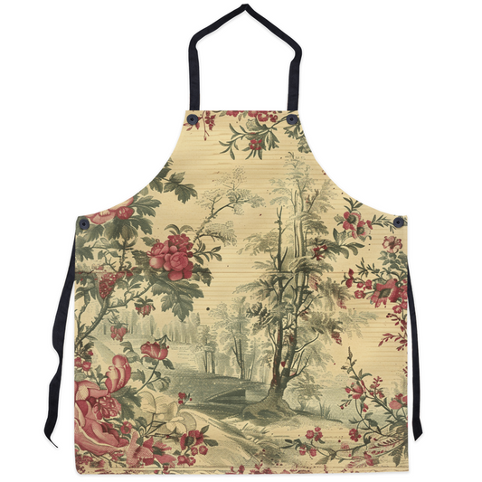 French Toile Kitchen Apron